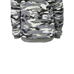Customized Grey camo High quality wholesale new design Men's custom <b>Black</b> Color Terry <b>Zipper</b> Pure cotton <b>hoodies</b>. - Product Image 4