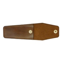 Étui de poche en peau de mouton pure pour rasoir à double bord affûtage support Protection étui à outils de sécurité