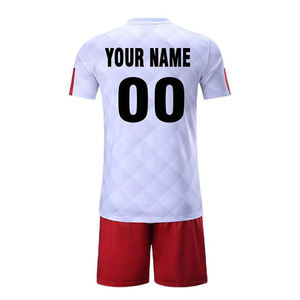 Vente en gros de maillots de football protégés contre les UV à séchage rapide personnalisés, uniformes de football pour enfants, vêtements de sports d'équipe - Product Image 6