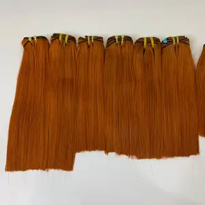 Dark orange Human Hair 100% Raw Unprocessed Virgin Cuticle Aligned Human Hair Extensions Vietnam Bulk Hair Lo