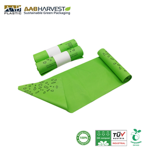 Sac poubelle biodégradable sur rouleau en fécule de maïs PLA, sac poubelle compostable grands sacs poubelle biodégradables en plastique - Product Image 4