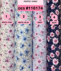 ผ้าฝ้ายพิมพ์ลายดอกไม้ฟรี OEKOTEX-AZO - Product Image 6