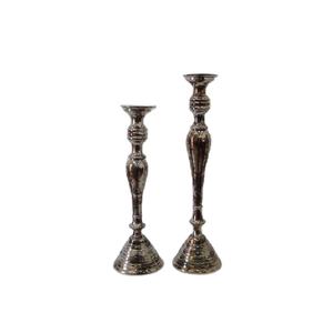 Bougeoir fantaisie moderne de luxe en aluminium chaud couleur Antique décoratif fantaisie Style moderne luxe décor de mariage bougeoir - Product Image 2