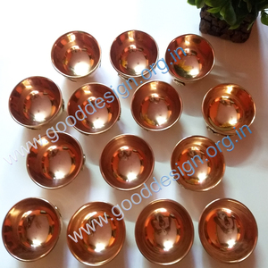 Cuencos de cobre y latón de alta calidad con Logo de Hamsa, cuencos de alta calidad de 3 ", uso en el aire, en precio al por mayor y cantidad mínima - Product Image 4