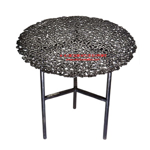 Table centrale en métal Antique, 4 pièces, noir, pour salon, Sculpture de noël, décoration, sur 3 jambes - Product Image 1