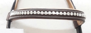 Brida de doma de cuero de caballo de alta calidad, banda para la nariz, diamantes de imitación duraderos, Halter decorado, precio competitivo, producto para montar - Product Image 4