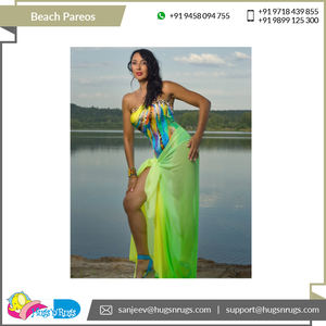 Motif imprimé de luxe design accrocheur vente chaude femmes plage paréos sarongs vêtements de plage pour les acheteurs en gros - Product Image 3