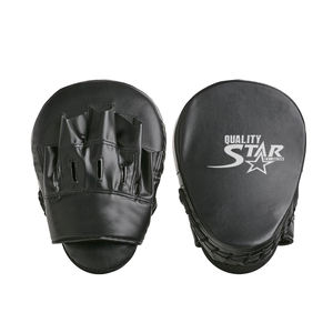 Coussinets de frappe pour entraînement, boxe, couleur noire, cuir de vache, fabriqué au Pakistan - Product Image 4