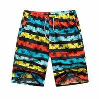 Short de bain décontracté en maille respirant et écologique pour homme, taille élastique, grande taille, séchage rapide, idéal pour la plage et le surf en été