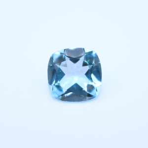 Precio de fábrica al por mayor, alta calidad, 9mm, corte cojín, Topacio azul cielo Natural, piedra preciosa rosa para anillos, certificado IGI por quilate - Product Image 1