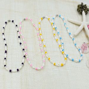 Hawaiian Style Puka Collana di Conchiglie di <span class=keywords><strong>Nassa</strong></span> Shell Multi Colore Puka Collana Fatti <span class=keywords><strong>A</strong></span> Mano Della Spiaggia di Collana di Perline di Vetro - Product Image 6