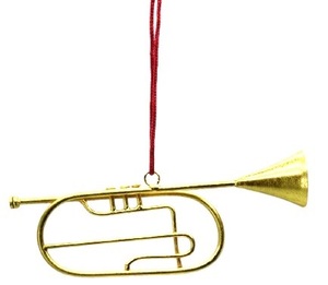 Trompeta colgante redonda de Metal de alta calidad, ornamento de Navidad, decoración de árbol de Navidad - Product Image 4
