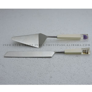 2023 Hot Selling Customized Stainless Steel <b>Cake</b> <b>Server</b> and Cutting Tools Wooden Design <b>Cake</b> Tools - Product Image 3