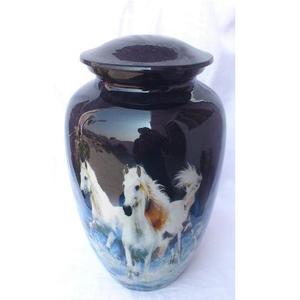 Urne en métal à thème doré pour cendres Urne de crémation pour adultes Style américain/européen - Product Image 3