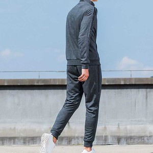 Men's Front Full Zip Tight Neck Causal Tracksuit With Side Stripe Men's Slim Fit Sweatsuit - Product Image 2