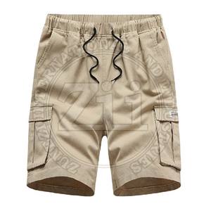 Vente à chaud Short d'été en coton pour hommes Cargo décontracté à 6 poches avec motif solide Jeans écologiques à vente chaude - Product Image 1