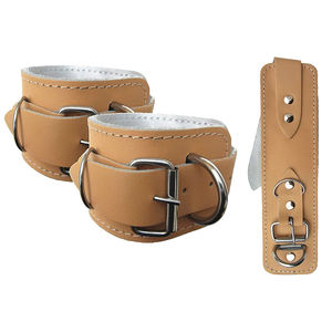 Correas de Tobillo de Cuero y Algodón con Logotipo Personalizado para Gimnasio, Levantamiento de Pesas, Deportes, Ejercicios con Máquinas de Cable - Product Image 4