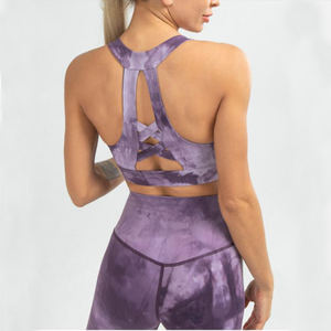 Soutien-gorge tricoté de Yoga pour femmes, vêtement de sport, d'entraînement, sans couture, scrunchable, vente en gros, - Product Image 4