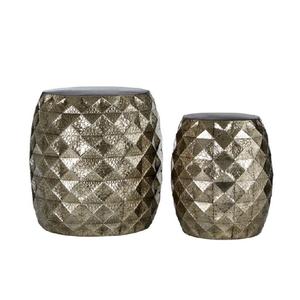 โต๊ะโลหะทรงกลม,โต๊ะโลหะสไตล์คลาสสิกทำมือแฟนซีวางข้าง - Product Image 4