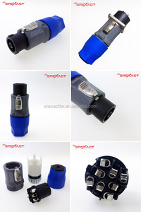 Conector SpeakON SREXACT SVP562L-GY-8P Hembra de 8 Pines, Contacto de Latón Plateado, 25A 250V, Carcasa de Nylon PA, Audio y Video - Product Image 4