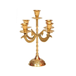 Antique Brass <b>Floor</b> <b>Candle</b> <b>Stand</b> & Pedestal <b>Holder</b> Customizable Christmas Home Decor Handmade From India - Product Image 6