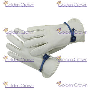 Heavy Duty Full Grain Premium Cow Leather Work Gloves - Product Image 3