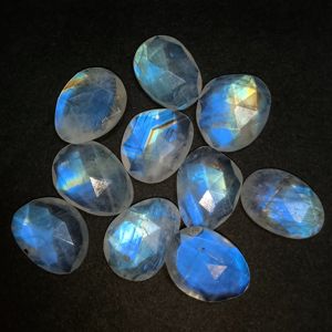 Rainbow Moonstoneขายส่งRosecutอัญมณีธรรมชาติสำหรับเครื่องประดับทำ - Product Image 3