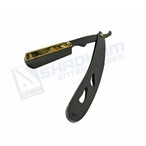 มีดโกนแนววินเทจสำหรับผู้ชาย,มีดโกนทำจากสเตนเลสสตีลมีขอบตรง - Product Image 6