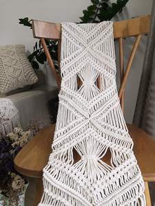 2021 Macrame <b>Dining</b> <b>Table</b> <b>Runner</b> Eco-Friendly Geometric Pattern Customized Color Cotton Cloth Embroidered Knitted Wedding - Product Image 2