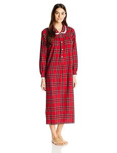 Vestido de noche de Canadá de franela de longitud completa bordado de talla grande de invierno para mujer 100% algodón - Product Image 4