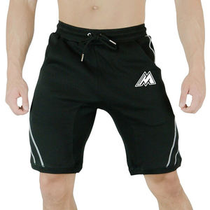 Summer Male Jogger Shorts Elastic Waist Knee Length Sportswear Casual Cotton Fitness Gym Workout Sweatpants 100% Cotton Solid - Product Image 4