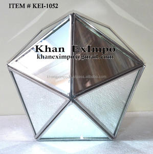 Pièce maîtresse de boule miroir décorative en verre et en acier pour la décoration de la maison et de l'événement au prix disponible vente en gros - Product Image 2