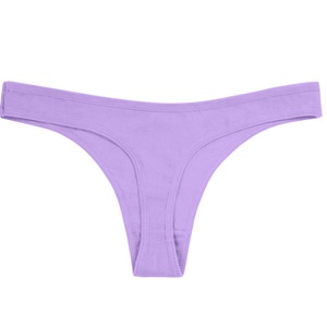 Tanga de Algodón 100% Orgánico para Mujer, Transpirable, de Tiro Bajo, con Bordado, Talla XL, Ecológica, de Secado Rápido, Color Personalizado, Suave - Product Image 1