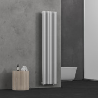 Radiateur chauffe-serviettes mural vertical hydronique à panneau plat en acier double, service OEM ODM