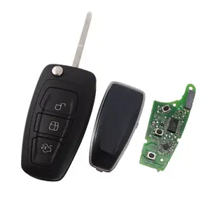 For Ford focus 3 button original remote key with 434mhz with 4D63 electronic chip chip number is TMS37C158CN CMIIT ID:2010DJ14