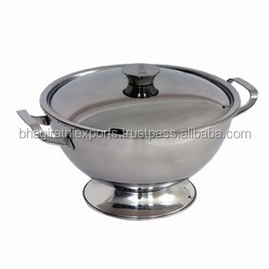 ชามซุปโลหะพร้อมฝาปิดหม้อต้มน้ำซุป - Product Image 3