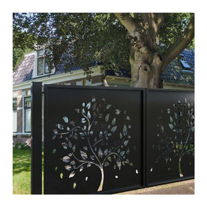 Lámpara de Poste para Exteriores, Nueva Moda, Buen Aspecto, Valla de Privacidad de Aluminio, DIY, Precios Bajos, Vallas de Aluminio para Exteriores - Product Image 5