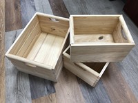 Caisses de stockage en bois personnalisées de haute qualité bon prix Combo 3 caisses pour emballage décoratif taille ciblée
