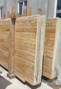 2025กระเบื้องหินอ่อนสีเหลืองทองแบบ Tuscany แผ่นใหญ่สำหรับปูพื้นผนังทั้งภายในและภายนอกอาคารขนาดตัดเป็นชิ้นเนื้อไก่งวงธรรมชาติ - Product Image 6