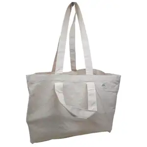 Производитель и экспортер, белые холщовые сумки-тоут с принтом на заказ для покупок и девушек в колледже