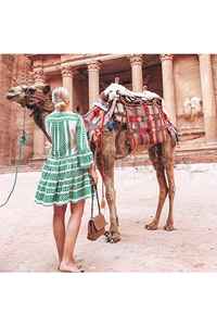 Tunique à manches longues brodée pour femmes, vêtement de plage style Boho, Sexy, pour le travail, vente en gros, collection d'été, - Product Image 3