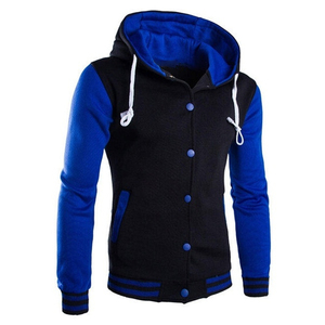 Sudadera con capucha Slimfit de doble tono azul real, diseño personalizado, nuevo estilo 2022 para hombre - Product Image 2