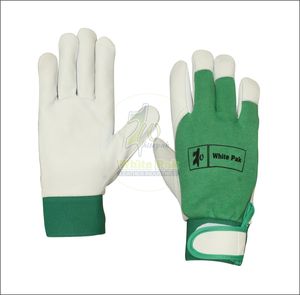 Venta caliente White Pak 797 AG Guantes DE SEGURIDAD Cuero de grano de cabra Revestimiento de látex elástico Algodón Cierre de muñeca elástico Antideslizante - Product Image 1