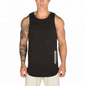 Camiseta sin mangas de verano con cuello en V para hombre, camiseta transpirable de secado rápido para entrenamiento físico, camiseta de gimnasio, estilo informal - Product Image 2
