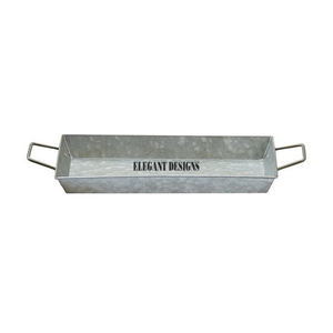 Distribuidor de tamaño personalizado, plato de servicio elegante, plato de servicio galvanizado de Metal de alta calidad al por mayor - Product Image 3
