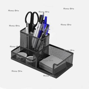 Organizador de escritorio de hierro de malla de 4 niveles Organizador de escritorio de tamaño y forma personalizado de la más alta calidad del fabricante en la India - Product Image 4