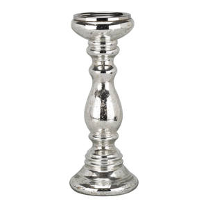 Bougeoir moderne de luxe en métal argenté support décoratif pour centre de table de Pâques et décoration intérieure - Product Image 2