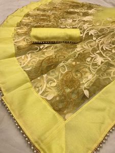 Dentelle ajourée en fil et dentelle ornée de perles, broderie Zari lourde, élégante et assortie, exportation royale - Product Image 3