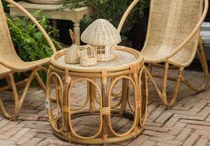 Round Rattan Coffee Table Side Table Wholesale - Product Image 2