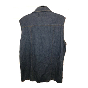 2021 Casual ropa de chaleco de Denim en blanco logotipo personalizado de chaquetas de los hombres - Product Image 3